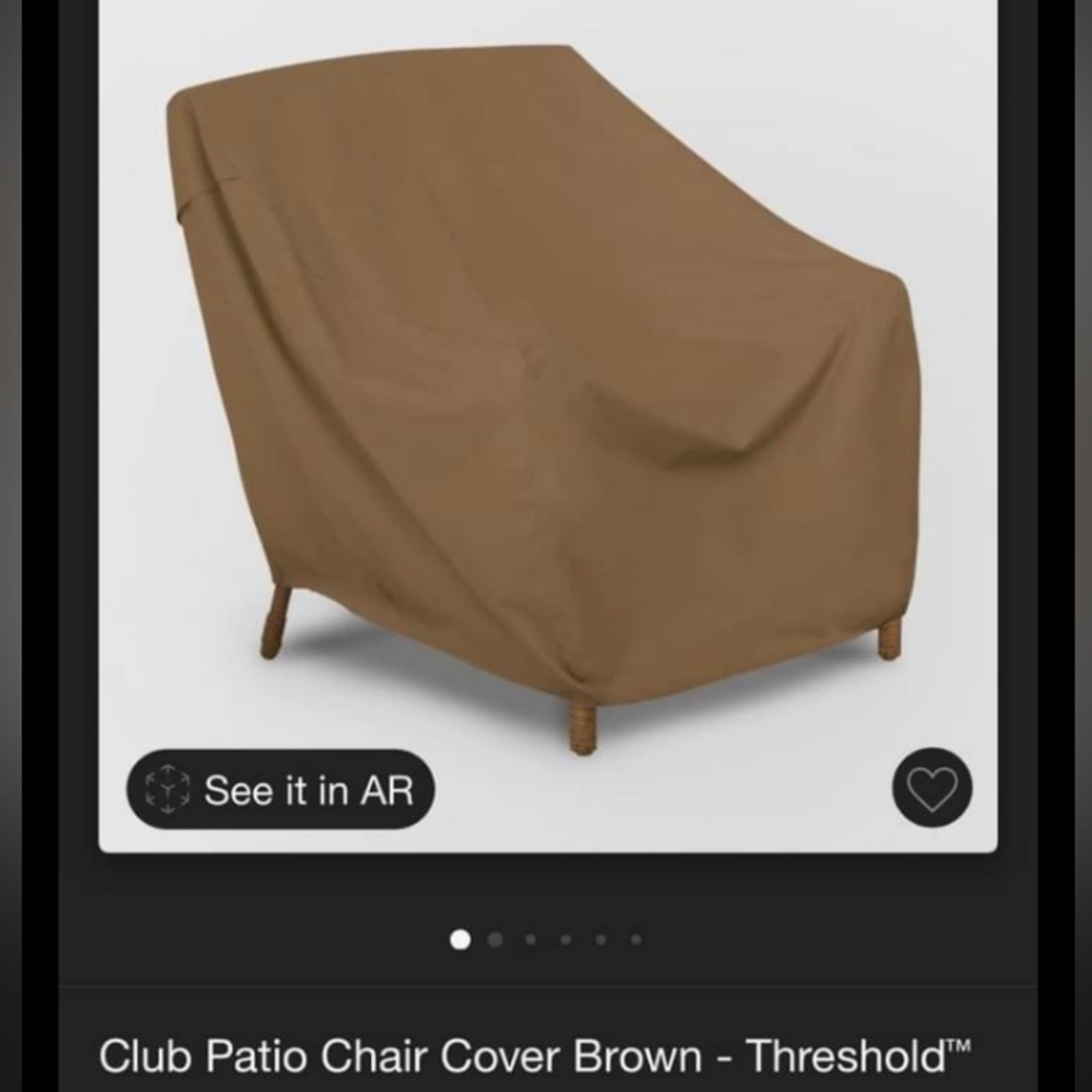 Threshold Chair Cover Brown